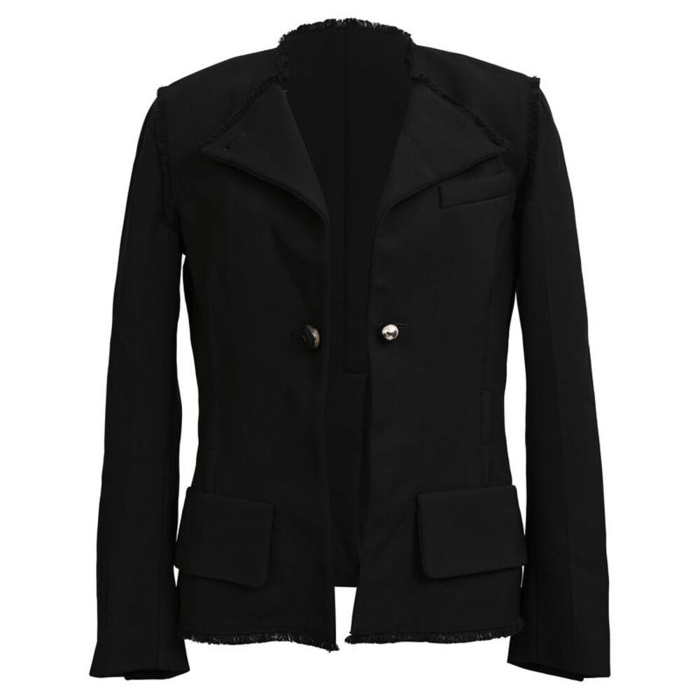 Proenza Schouler Chain-Buttoned Blazer in Black Viscose